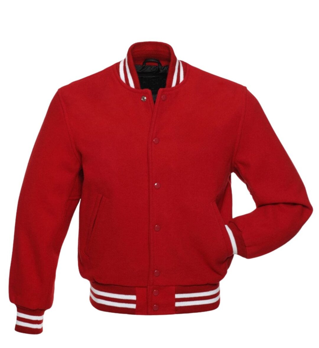 Varsity Jacket With Wool Sleeves ONCK-4701