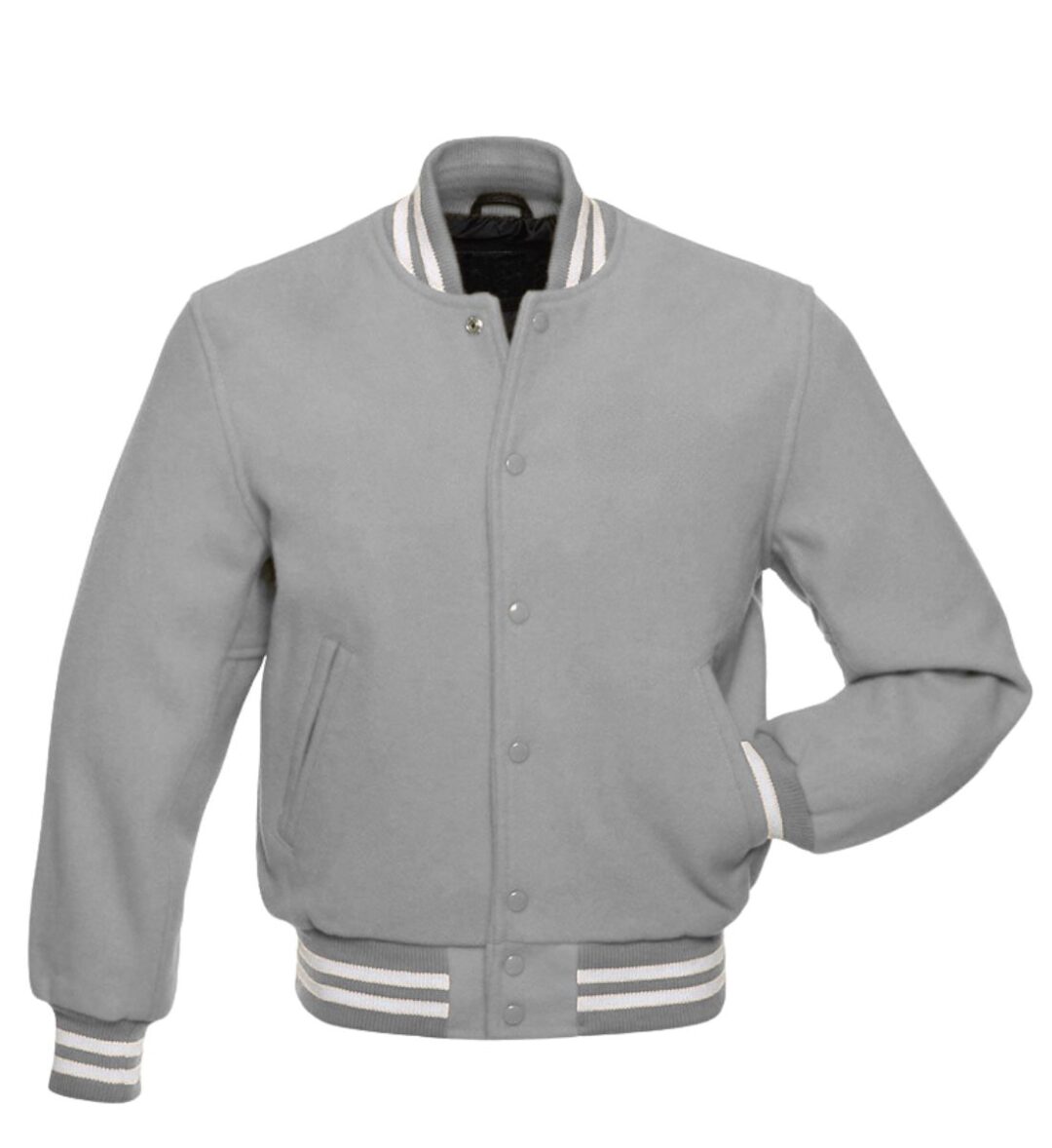 Varsity Jacket With Wool Sleeves ONCK-4705