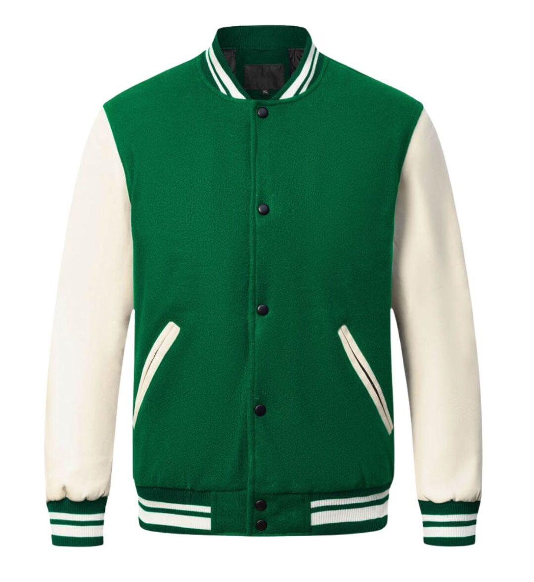 Varsity Jacket With PU Sleeves ONCK-5001