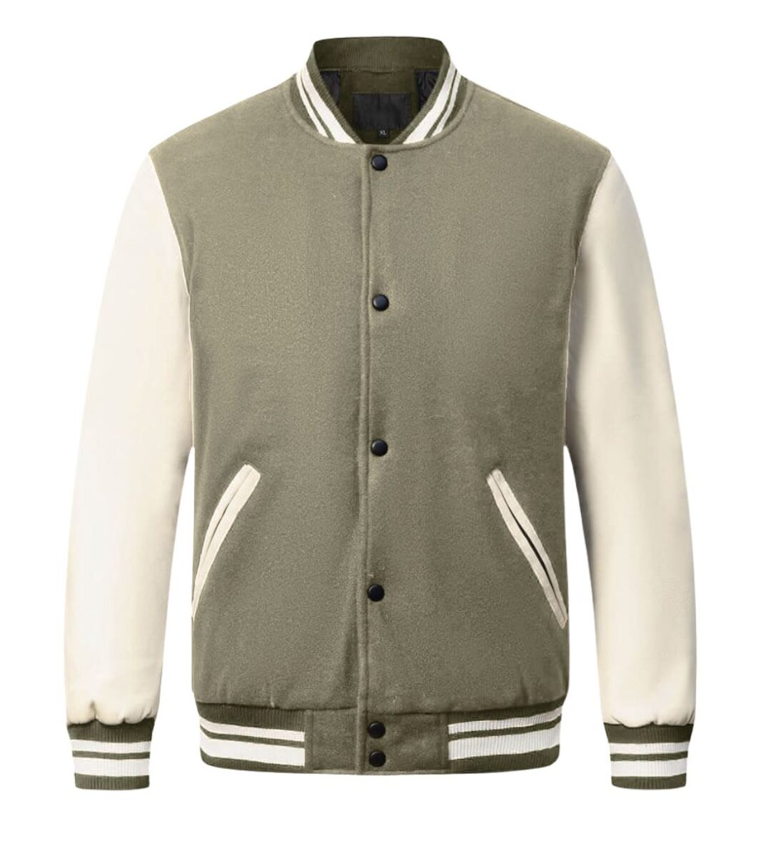 Varsity Jacket With PU Sleeves ONCK-5002