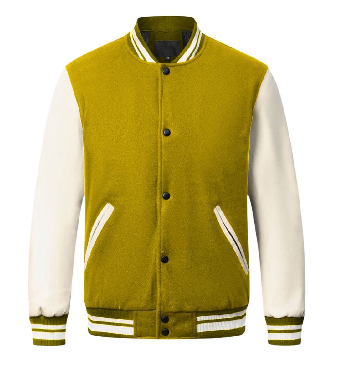 Varsity Jacket With PU Sleeves ONCK-5003