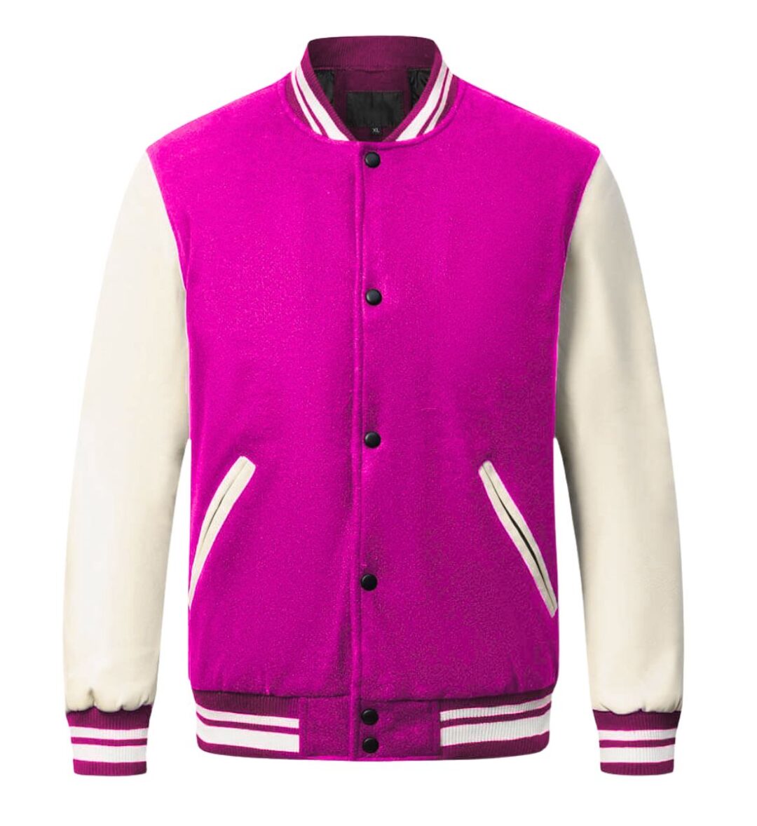 Varsity Jacket With PU Sleeves ONCK-5005